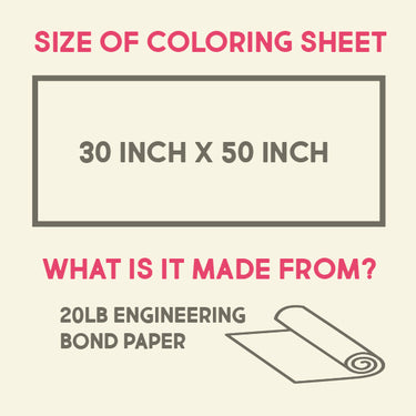 size of coloring sheet